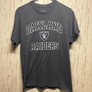* Oakland Raiders x NFL team apparel spell out grey Tee mens medium